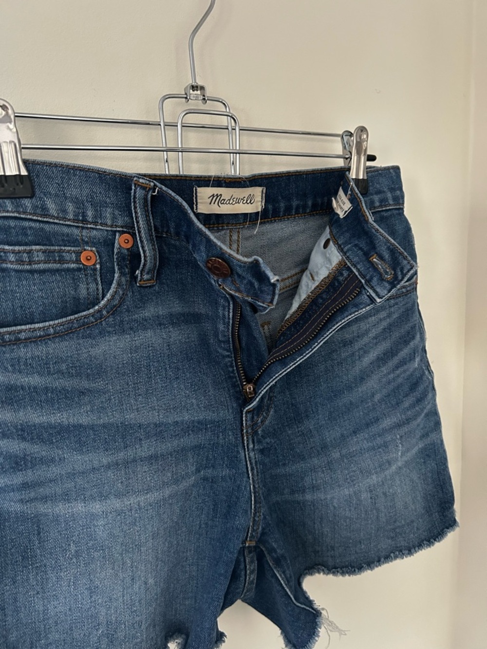 Madewell Dark Blue High-Rise Denim Shorts | GUC✨